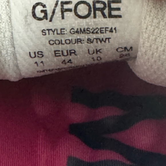 G FORE MG4 X2 Golf shoes sneakers - Men’s size 11 US - Great Used Condition! - Picture 13 of 13